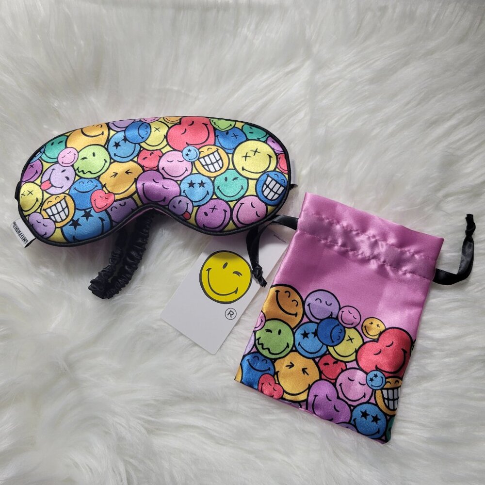 Smiley World Sleep Mask w/ Pouch